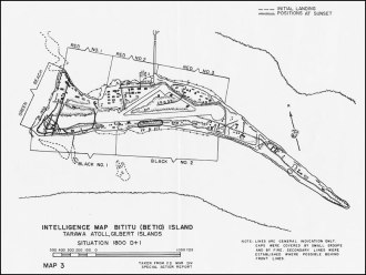 Betio Island Map 1943